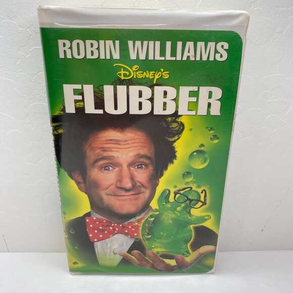Vintage Disneys Flubber VHS Tape Clamshell Case Family Movie 1997 Robin Williams - Picture 1 of 9